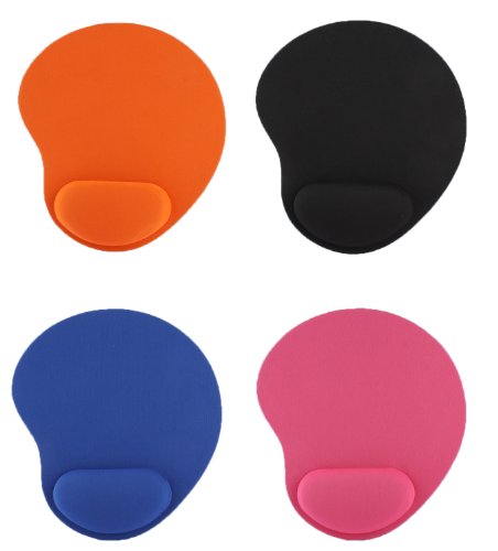 wortek® Mauspad aus Stoff mit gummierter Unterseite & Handballenauflage für ergonomische Bedienung – Schwarz - 7