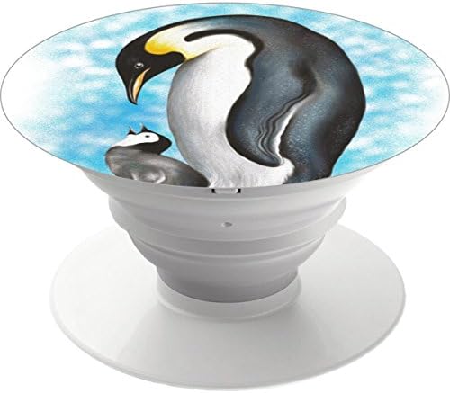 Multi-function Mobile Phone Holder.Expanding Stand and Grip Mount for Smart cell phone and tablet-Penguins Love