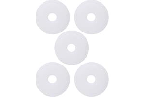 Be In Your Mind 5x Arandelas de Silicona Blanca para Válvula de Descarga de Inodoro Arandelas Transparentes OE AH0007100R Compatible con Roca Dual Válvulas de Descarga de 68 X 16 Mm