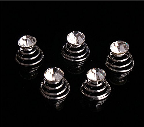 Musuntas 12 Stk. Haar Curlies Haarspiralen Haarspinnen Haarnadeln Braut Hochzeit Brautschmuck Braut Haarschmuck - 4
