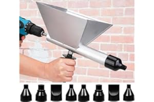 AISNY Electric Mortar Gun Joint Gun for Mortar Portable Mortar Sprayer Cement Cartridge Gun with 8 Nozzles, Cement Mortar Gun Electric Mortar Sprayer for Mortar Joint Stone Wall Floors DIY