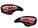 Auto Pearl - Monster 7/8" Motorcycle Brush Guards Multi Colored Blinking LED Turn Signal Hand Bar Handguard Protector RS.1299.00