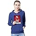 Produktbild Mymyguoe Kapuzenpullover Frauen lässig Weihnachtsmann Print Langarm Kapuzenshirt Pullover Bluse Bekleidung Kapuzenjacke Kragen Kariert Kapuzenshirt Hoodies Damen Gestreift Pullovershirt Sweatshirt