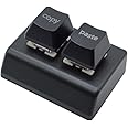 Pinafresa Macro Programming Keyboard RGB Custom 2 Keys Keyboard Mini Copy and Paste OSU Keyboard Gaming Hotswap Keypad Black