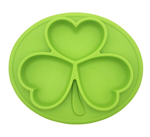 RayMoon Baby Rund Kreative Klee Designer Anti-Rutsch Silikon Platzdeckchen Tischset Essgeschirr
