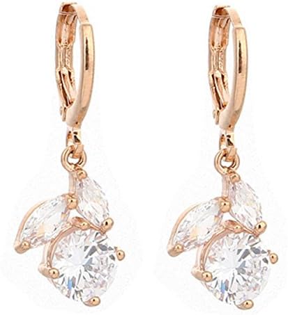 Women's Fashion 18K Gold-plated Zircon Bracelet Earrings Cherry Earrings,PhotoColor-OneSize