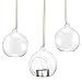 Produktbild tinxi 3xTeelichthalter zum Aufhängen,Terrarium,Glaskugel Kerzenhalter,Kerzenständer,Pflanzenkugel mit Hängeöseideal für Hochzeitsdeko ,Zuhause, Tischdeko, Raumdekor, usw.