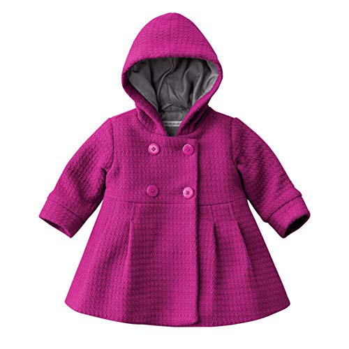BOBORA Bebe Ninos Primavera Invierno Boton con Capucha Abrigos Chaqueta Trench 0-3 años
