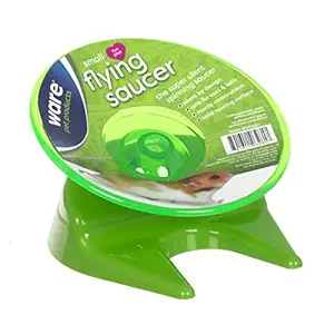 Ware Flying Saucer Small Pet Exercise Wheel, 5-Inch, Small, Colors may vary