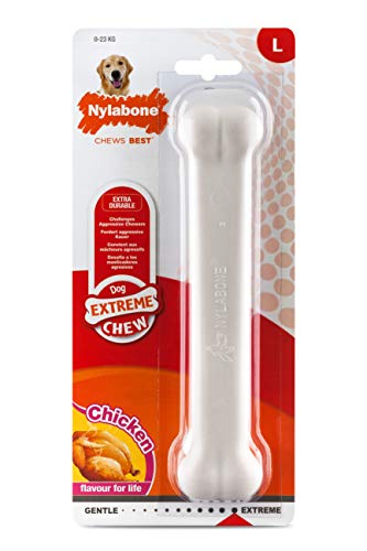 Nylabone Dura Chew - Extra pequeño, pollo, talla L