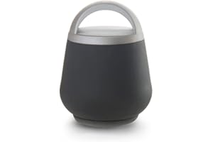 REI REUNION INDUSTRIAL SOCIEDAD LIMITADA REI Bloque-Porte Amovible Caoutchouc softouch Anthracite Diam.6 cm x H.8.5 cm