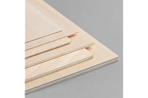 WOOD ADDICTS Tableros de Madera Contrachapado Chopo blanco de 5MM de Grosor. Manualidades, Decoración, Láser, CNC, Pirograbado, Pintura (2 uds A2 (594x420mm))