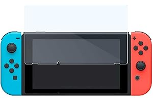 OcioDual Schutzfolie Kompatibel mit Switch 9H Glasfolie Gehärtetem Glas Folie Premium Kristall Displayschutz 2.5D