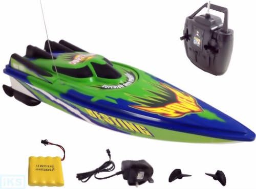 Radio Control Rechargeable TWIN ENGINE SPEED BOAT Batteries Included (RED)