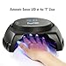MelodySusie® Pro60W Nail Lamp - Mixed LED&UV Lamp Beads Quick Curing ALL LED UV Gel Polish - Smart Sensor Design and With Timer Setting 15s/30s/45s/60s