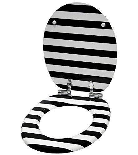 WC Sitz mit Absenkautomatik, hochwertige Oberfläche, einfache Montage, stabile Scharniere, Flamingo - 3