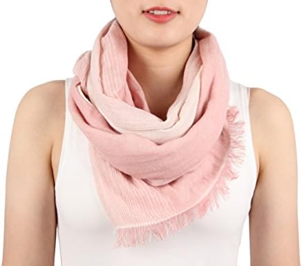 Women’s Scarf Soft Linen&Cotton Scarves Lightweight Lady Scarves Shawl Stole -Easy Matching Clothes -Excellent Gift