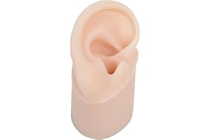 Colcolo Modèle D'oreille En Silicone, Empreinte Du Canal Auditif Long Prenant Des Outils D'apprentissage Pratiques Fausse Oreille, À GAUCHE
