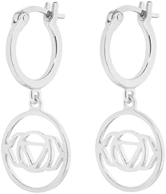 Daisy Sterling Silver Brow Chakra Drop Earrings