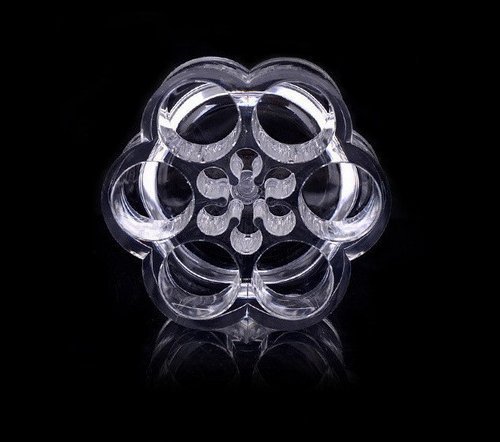 ma-on 12 kleine Räume Acryl Blume Stil Make-up Bürstenhalter - 2