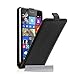 Produktbild Caseflex Microsoft Lumia 535 Tasche Schwarz Echt Leder Klapp Hülle