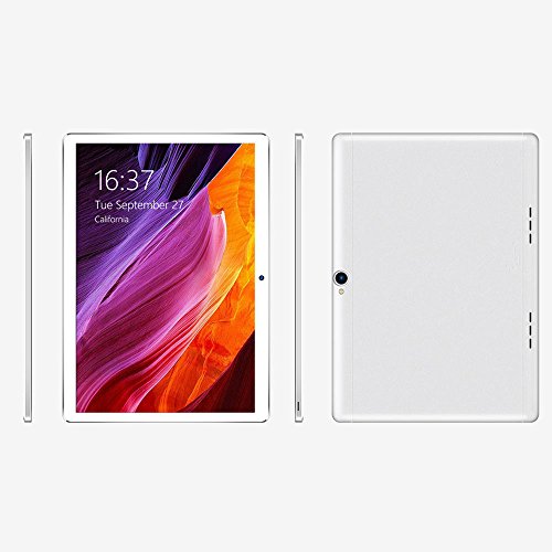 spécification Cewaal Tablette Tactile 10.1 Pouces – Android 6.0, Octa Core, 3G Dual SIM, 2Go+32Go, Double Caméra, Bluetooth Wi-Fi OTG, Soutenir Google Play Store, Youtube Jeux 3D, IPS 1280x800, Argent