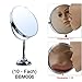 Songmics 10x Bathroom Shaving Mirror Free Standing Tabletop Mirror for Compact Besuty Round 360° Swivel BBM006