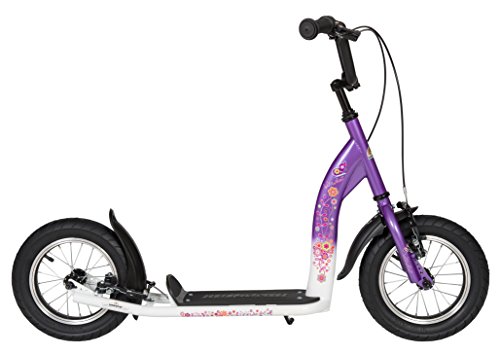 BIKESTAR® Original Safety Pro Sport Push Kick Scooter with brakes, mudguard and air tires for Kids 7 year old children girls ★ Sport Edition with Alloy Wheels 12 Inch ★ Candy Purple & Diamond White reviews BIKESTAR® Original Safety Pro Sport Push Kick Scooter with brakes, mudguard and air tires for Kids 7 year old children girls ★ Sport Edition with Alloy Wheels 12 Inch ★ Candy Purple & Diamond White