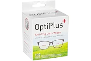 HILCO Anti-Fog Spectacles Lens Wipes OPTIPLUS Box of 100 Wipes