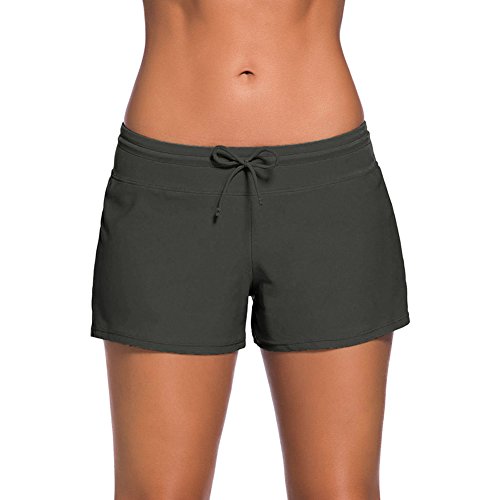 Meijunter Femmes Élasticité Shorts De Conseil - Side Split Plage Nage Bas Tankinis Boxer Briefs Maillots de Bain