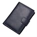 Produktbild BUDIAN Brieftasche Vintage Men's Short Wallet Men Genuine Leather Clutch Wallets Purses First Layer Real Leather Multi-Card Bit Retro Card Holder  Black