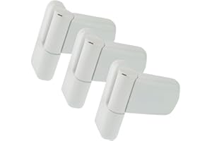 Fixrello 3 Flag Hinges for uPVC Door - Fits Left and Right Handed Door - 4 Variable Bushes and Optional Packer Incl. - 100mm Heavy Duty Door Hinge