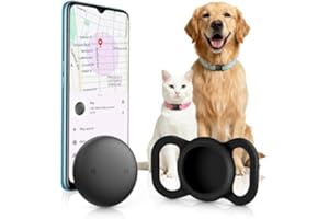 NOZLAID Dog Tracker Android - Real Time GPS Dog Tracker - No Monthly Fees - Works with Google Find Hub (Android Only) - Dog Collar Holder with Tracking Device (1 Pack)