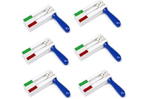 Zeus Party Offerta Europei 2020-6 Battole da Stadio in Plastica Girandole Roteanti Che Producono Rumori Supporta Gli Azzurri con Questi Fantastici Gadget Euro 2021