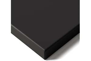 ‎DESKTRONIC Desktronic Tischplatte 180x80 cm Schreibtischplatte – Perfekt für höhenverstellbare Schreibtische, Esstische und mehr – Made in Europe – 25 mm stabile Tischplatte langlebig (Schwarz)