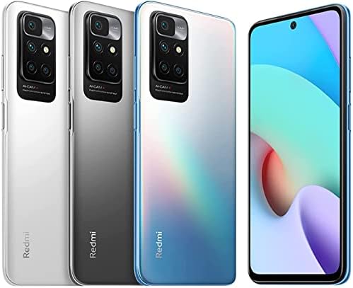 Xiaomi Redmi 10 Smartphone,4GB RAM+64GB ROM, DotDisplay FHD+ da 6,5 pollici, MediaTek Helio G88 Octa-Core, fotocamera quad AI da 50 MP e fotocamera frontale da 8 MP (4GB+64GB,Grigio)