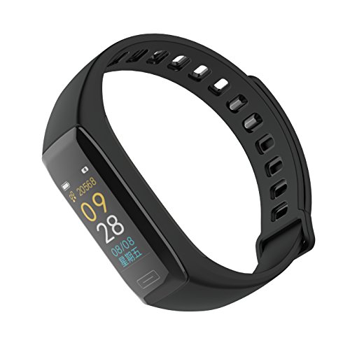 WinnowTe Resistente al Agua Pulsera Inteligente, rastreador de Ejercicios, Monitor de presión Arterial con Ritmo cardíaco, Monitor de Actividad, podómetro Bluetooth, Monitor de sueño, cronómetro