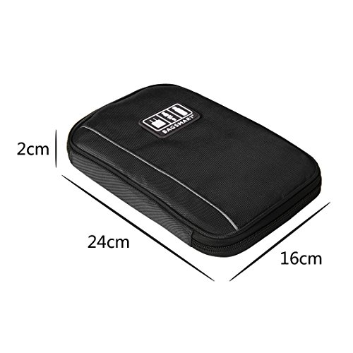 BAGSMART Universeller Elektronikzubehör-Reisekasten für Energy-Banks, USB Drive Shuttle, Kabel - 7
