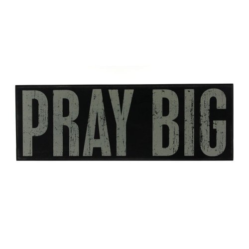 Primitives by Kathy Box Sign, 6-inch by 17-inch, Pray Big