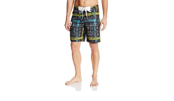 Buy Gotcha Men's Plaid Boardshort, Jet 