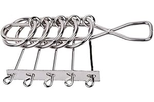 Chonor Mini Denkspiel Knobelspiel aus Metall, Metall-Knobelei IQ Spiele 3D Geduldspiele Logikspiele Rätsel Brainteaser Intelligenz Pädagigisches Spielzeug für Kinder und Erwachsene (5 Ringe Puzzle)