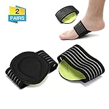 Charminer Cushioned Compression Arch Support,Fallen Arch Support Heel Spurs Plantar Fasciitis Foot pad&Orthotic Insoles&Socks Padded Comfort for Plantar Fasciitis,Flat Feet,Feet Pains,Men Women2Pairs