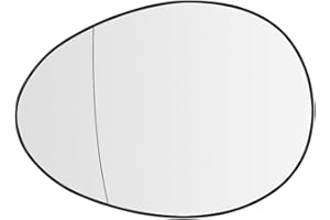 SENZEAL Wing Mirror Glass Heated Replacement Left Passenger Side for Mini Cooper R55 R56 R57 R58 R59 R60 R61 51162755625 (Left)