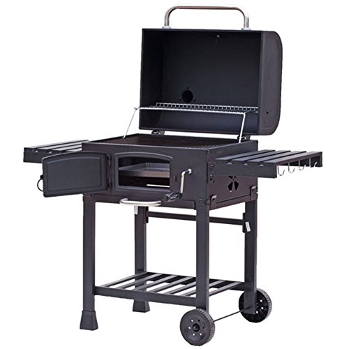 TAINO® XL Smoker BBQ GRILLWAGEN Holzkohle Grill Grillkamin Standgrill Räucherofen - 3