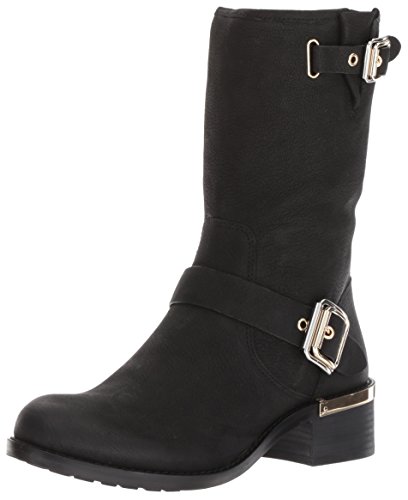 Vince Camuto Women's Windy Motorcycle Boot, Black, 5.5 Medium US