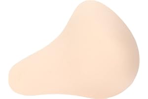 SHANRYA Protesi per mastectomia, seno artificiale simmetrico morbido, farcito, leggero, traspirante, per area esterna (destra L)