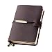 Produktbild XRROOK Nachfüllbare Handgefertigte Traveler Notebook, Leder Travel Journal Notebook Für Männer & Frauen, Ideal Für Das Schreiben, Geschenke, Reisende, Kleine Größe 10.5 * 13.5 Cm - Kaffee Farbe
