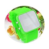 Armbanduhr Unisex Sportuhr LED Spiegel Uhr Frauen Display Silikon Uhren Herren Armbanduhr