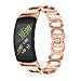 Produktbild Javpoo Zubehör Bänder kompatibel Samsung Gear Fit 2/Getriebe Fit 2 Pro, Edelstahl Ersatz Armband Kette Armband Band Uhrenarmband kompatibel Samsung Getriebe Fit 2/Getriebe Fit 2 Pro