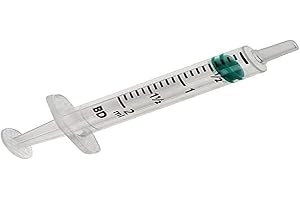 BD Smaragdspruta utan nål, Luer Slip Centric Tip, 2 ml kapacitet (paket med 100)